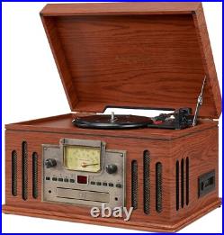 Vintage Music Player 3-Speed Wooden Turntable Unique Radio, CD/Cassette Player Vintage Music Player 3-Speed Wooden Turntable Unique Radio, CD/Cassette Player