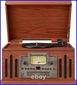 Vintage Music Player 3-Speed Wooden Turntable Unique Radio, CD/Cassette Player Vintage Music Player 3-Speed Wooden Turntable Unique Radio, CD/Cassette Player