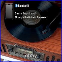 Vintage Music Player 3-Speed Wooden Turntable Unique Radio, CD/Cassette Player Vintage Music Player 3-Speed Wooden Turntable Unique Radio, CD/Cassette Player
