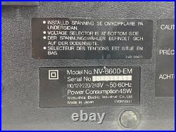 Vintage National NV-8600-EM VHS Video Cassette Recorder VCR Vintage National NV-8600-EM VHS Video Cassette Recorder VCR