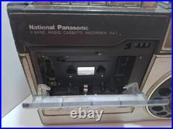 Vintage National Panasonic 3 Band Radio Cassette Recorder 543 Japan Working Well