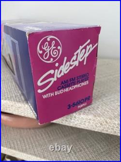 Vintage New Pristine GE Sidestep Stereo Cassette Player Stranger Things Purple