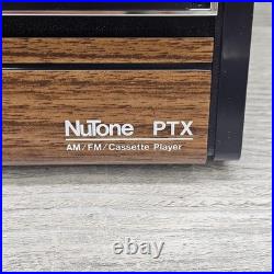 Vintage NuTone PTX-1201 AM/FM Cassette Recorder Player Built-In Soft Touch Unit