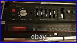 Vintage OLD SCHOOL Boombox Sanyo M CD40L CD Radio Cassette Recorder