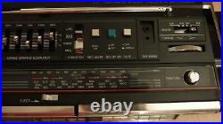 Vintage OLD SCHOOL Boombox Sanyo M CD40L CD Radio Cassette Recorder