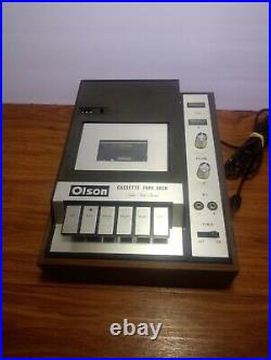 Vintage Olson RA-275 Cassette Tape Recorder. See Description and Pictures
