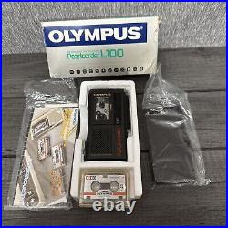 Vintage Olympus Pearlcorder L100 Micro cassette recorder MINT in Box