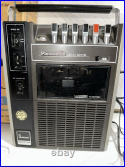 Vintage Panasonic 3-Head Portable Cassette Tape Recorder RQ-324S With Original Box