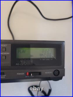 Vintage Panasonic AG-2400 Portable VHS Video Cassette Recorder Tested Working Co