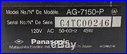 Vintage Panasonic AG-7150 SVHS Super VHS Video Cassette Player Recorder AS-IS