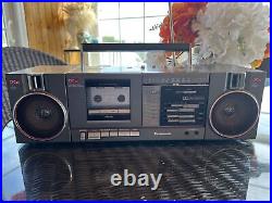 Vintage Panasonic AM/FM Radio Cassette Tape Recorder Boombox RX-C50 Works