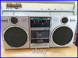 Vintage Panasonic Cassette Recorder Radio 1980s Boom Box Ghetto Blaster RX-5050