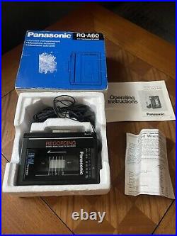 Vintage Panasonic FM-AM Stereo Radio Cassette Recorder/Player Works RQ-A60 NOS