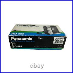 Vintage Panasonic Mini Cassette Recorder RQ-382 With12 BLANK TAPES-NEW OPEN BOX