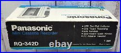 Vintage Panasonic Model No. RQ-342D One Touch Mini Cassette Recorder Auto Stop