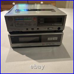 Vintage Panasonic PV-8000 Portable VHS VCR & PV-A850 Tuner Lot TESTED WORKING