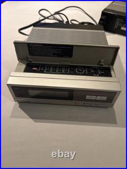 Vintage Panasonic PV-8000 Portable VHS VCR & PV-A850 Tuner Lot TESTED WORKING