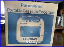 Vintage Panasonic Portable Cassette Recorder Player Model # Rq-304s 1972 Nos