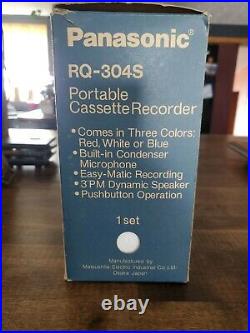 Vintage Panasonic Portable Cassette Recorder Player Model # Rq-304s 1972 Nos