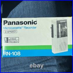 Vintage Panasonic RN-108 2-Speed Micro Cassette Recorder MadeJapan Tested & Work