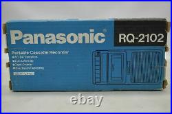 Vintage Panasonic RQ-2102 Portable Cassette Recorder New Unused