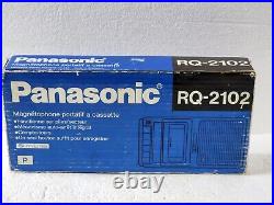 Vintage Panasonic RQ-2102 SlimLine Tape Cassette Recorder with Power Cord