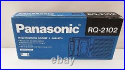 Vintage Panasonic RQ-2102 SlimLine Tape Cassette Recorder with Power Cord & Tape