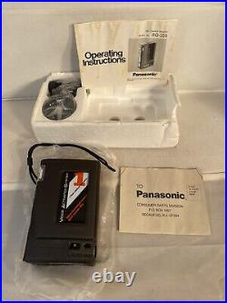 Vintage Panasonic RQ-355 Mini Cassette Recorder With, manual, And No Box NEW