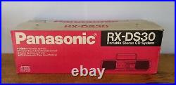 Vintage Panasonic RX-DS30 Boombox AM/FM Radio Cassette Recorder CD 1989 MINT LN