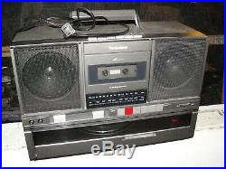Vintage Panasonic Radio Fm/am Cassette. Record Player Portable Combo No. Sg-j500
