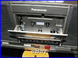 Vintage Panasonic Radio Fm/am Cassette. Record Player Portable Combo No. Sg-j500