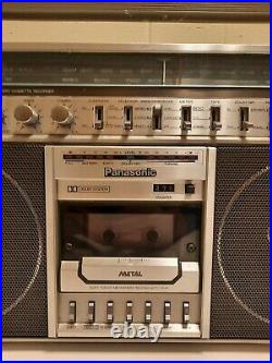 Vintage Panasonic Rx-5250 Fm-am Stereo Cassette Recorder Boom Box Works Great