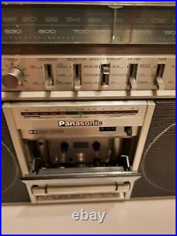 Vintage Panasonic Rx-5250 Fm-am Stereo Cassette Recorder Boom Box Works Great