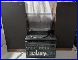 Vintage Panasonic SG-D15 Stereo Music System with Cabinet Speakers Fully Tested