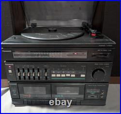 Vintage Panasonic SG-D15 Stereo Music System with Cabinet Speakers Fully Tested