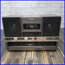 Vintage Panasonic SG-J500 Record Player Radio Cassette Tape Boombox READ INFO