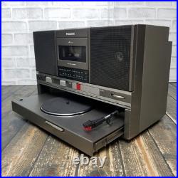 Vintage Panasonic SG-J500 Record Player Radio Cassette Tape Boombox READ INFO