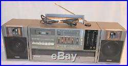 Vintage Panasonic SG J800 Stereo Cassette Record Player Boombox Ghetto Blaster