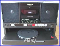 Vintage Panasonic Sg-j500l Portable Stereo Radio Cassette And Record Player
