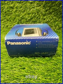 Vintage Panasonic Stereo Portable Cassette Player RQ-JA61 New Rare