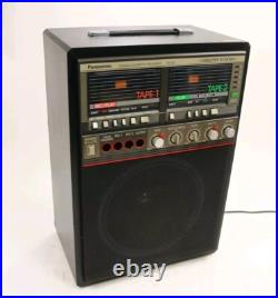 Vintage Panasonic Super Echo Double Cassette Recorder Karaoke Guitar Amp RQ-92