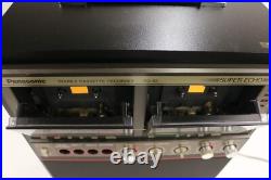Vintage Panasonic Super Echo Double Cassette Recorder Karaoke Guitar Amp RQ-92