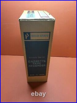 Vintage Penncrest Cassette Tape Recorder in Original Box #6533 Tested & Works