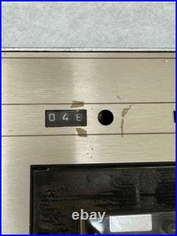 Vintage Philips N2400 Stereo Cassette Recorder Parts or Repair Wood Case