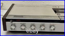 Vintage Philips N2400 Stereo Cassette Recorder Parts or Repair Wood Case