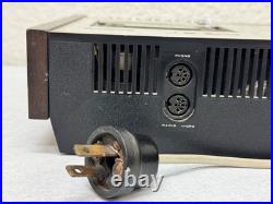 Vintage Philips N2400 Stereo Cassette Recorder Parts or Repair Wood Case