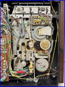 Vintage Philips N2400 Stereo Cassette Recorder Parts or Repair Wood Case