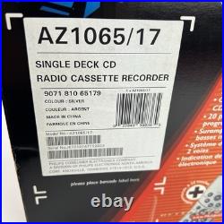 Vintage Phillips AZ1065 17 Boombox CD/Radio/Cassette/Recorder with Remote NEW