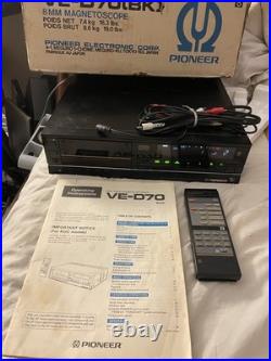 Vintage Pioneer 8mm Video Cassette Recorder Ve-d70