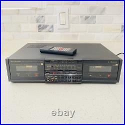 Vintage Pioneer CT-1380WR Stereo Double Cassette Deck Recorder with Remote Japan